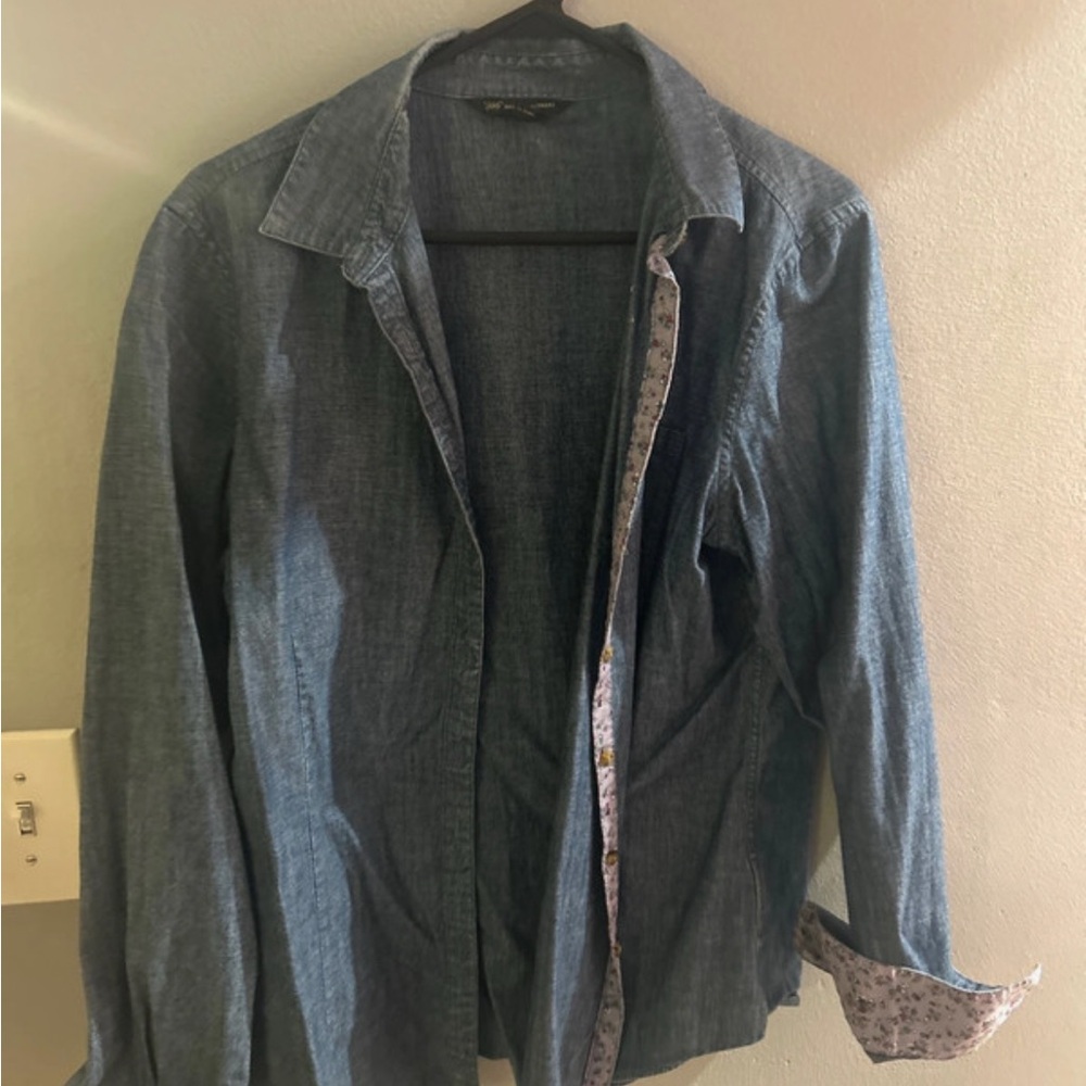 Brooks Brothers Chambray Shirt Jacket